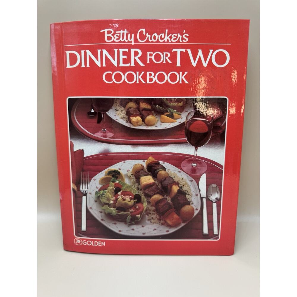 1985 Betty Crocker Dinner For Two Spiral Bound Cookbook